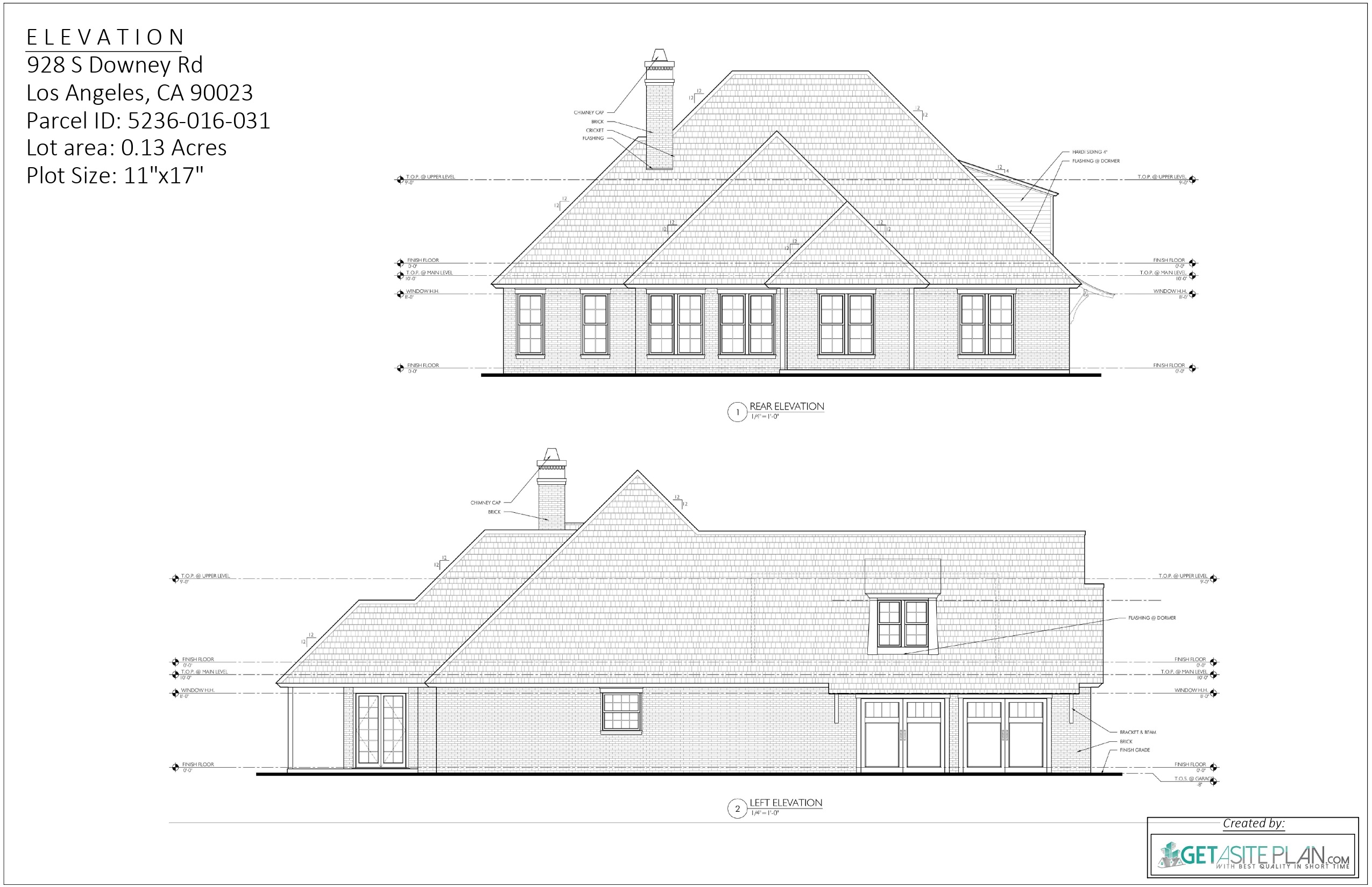 Floor Plan And Elevation Example