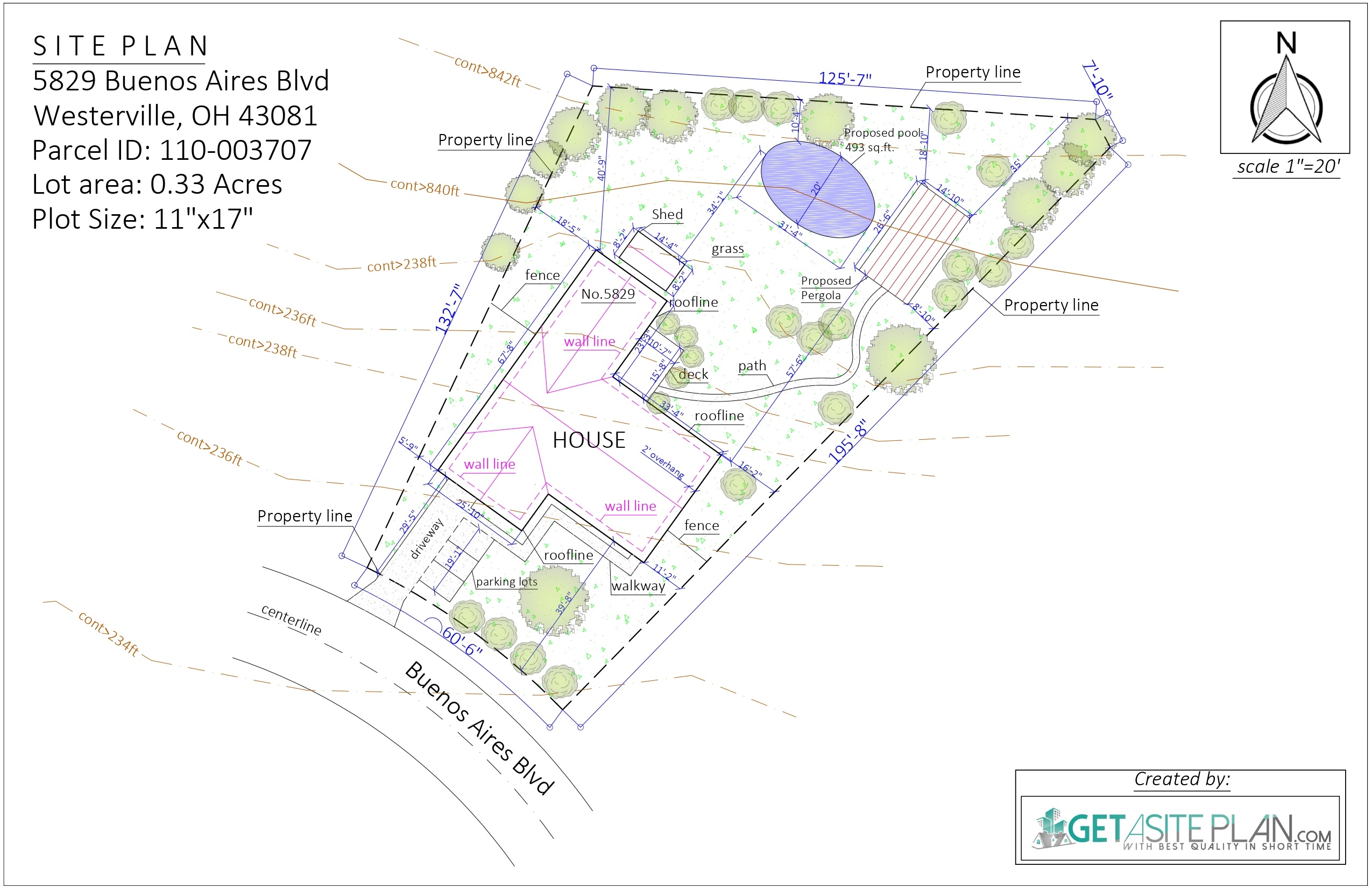 Residential Site Plan Template