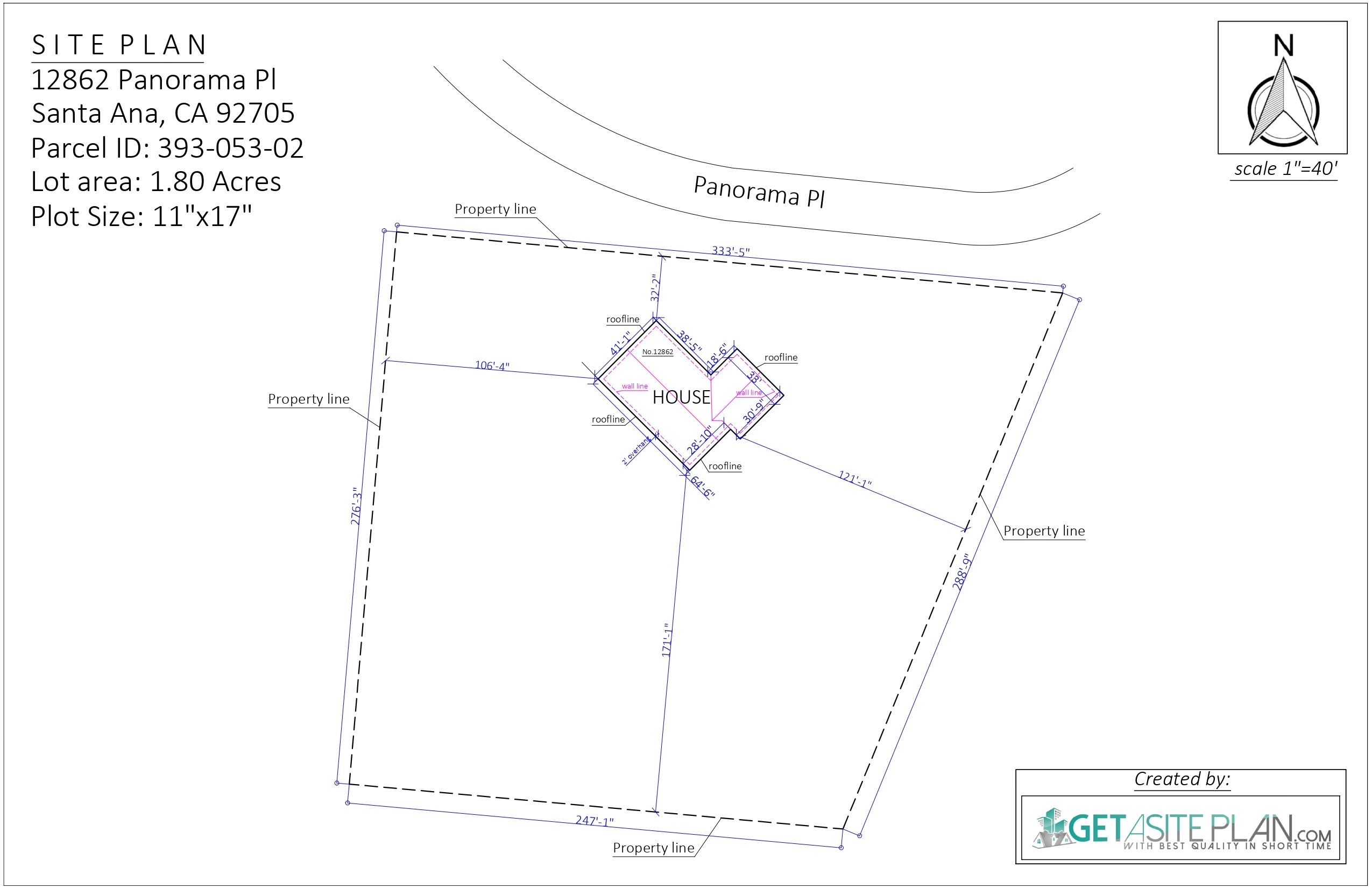 Basic Site Plan Example