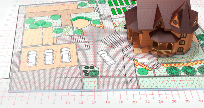 What is a definition of a site plan?