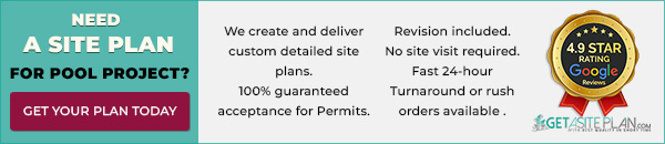 Site plan for pool project