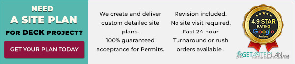 Site plan for deck project