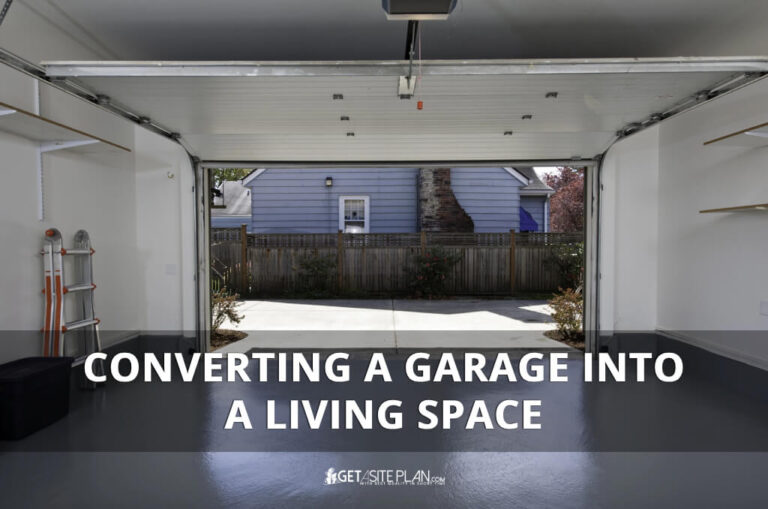 Conversion of garage to a living space