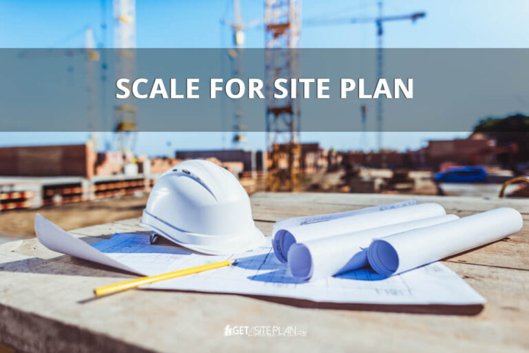 Scale of site plan