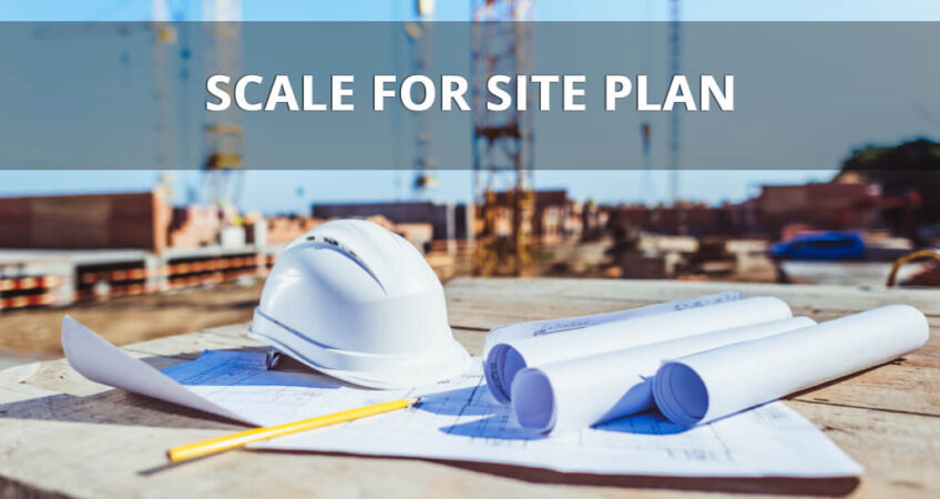 Scale of site plan