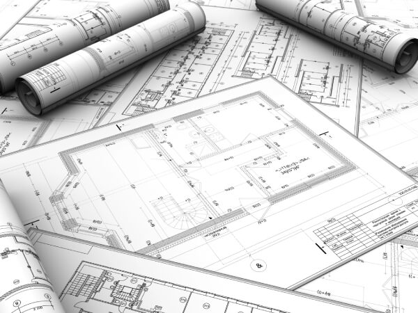 Scaled site plan