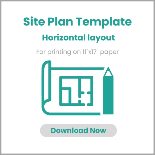 Site plan horizontal template