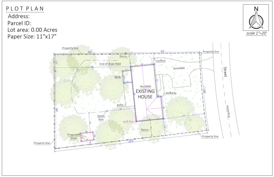 Sample of a plot plan