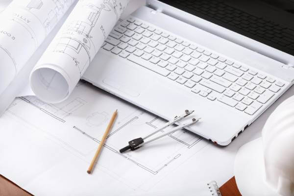 Software and manual techniques for site plan drawing and drafting