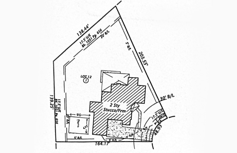 Sketch from the client - New patio