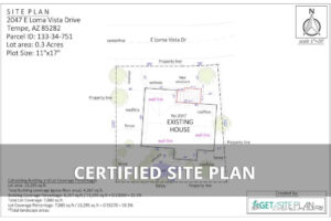 Certified site plan