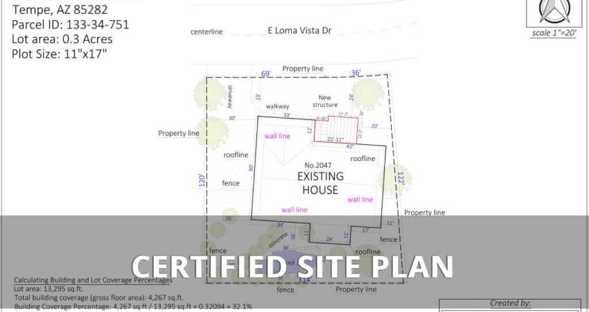 Certified site plan