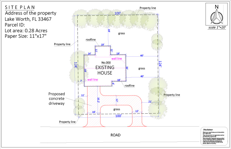 Site Plan For A New Driveway Permit