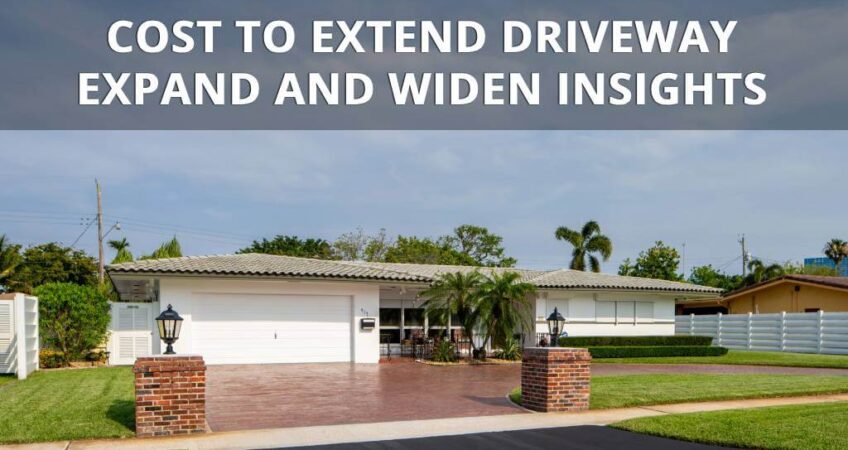Insights on the cost to extend, expand, and widen a driveway