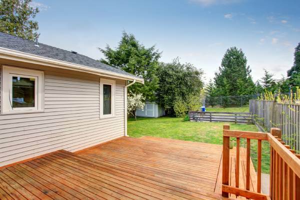Deck attached to house code Free-standing deck code