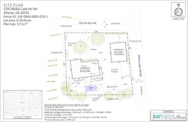 Site plan for siding replacement permit