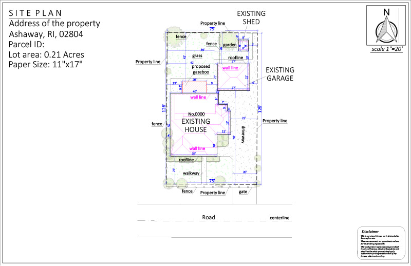Site Plan For A Garage & Sunroom Rebuild
