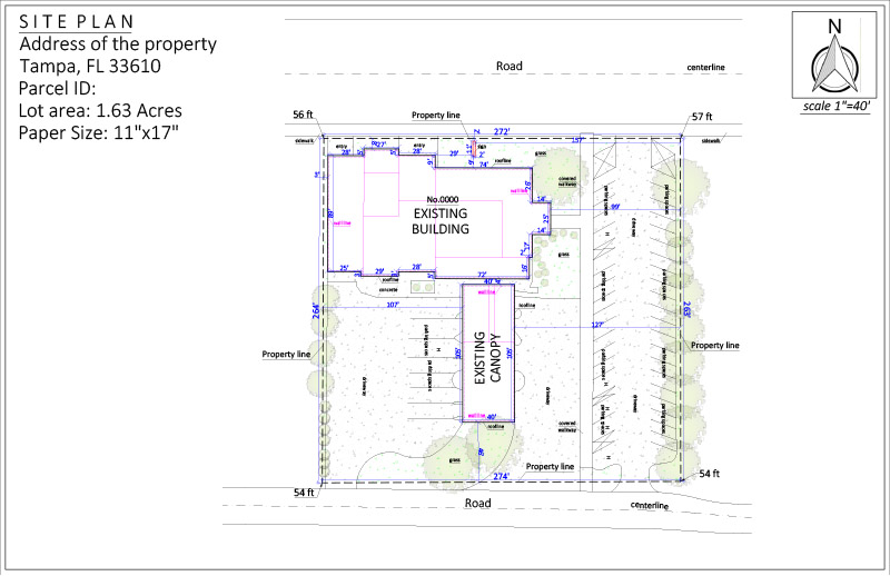 Site Plan For Exterior Sign Permit