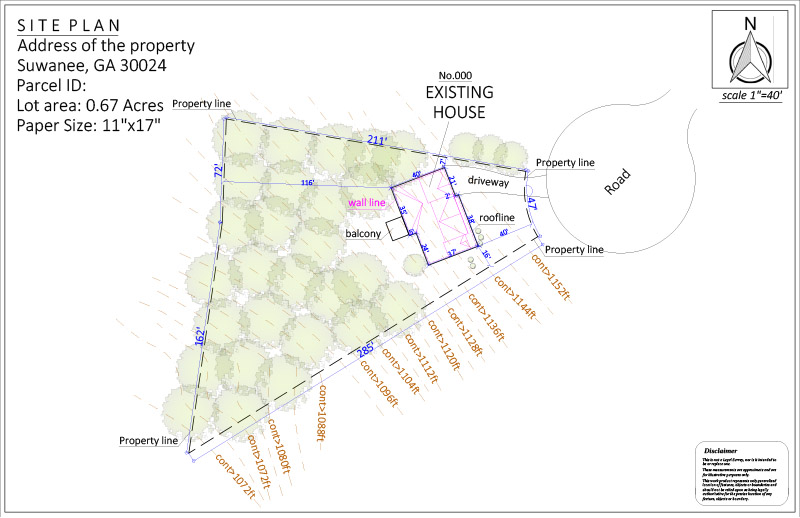 Site Plan For Tree Removal Permit