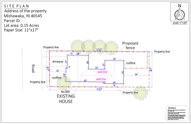 Site Plan For Fence Permit