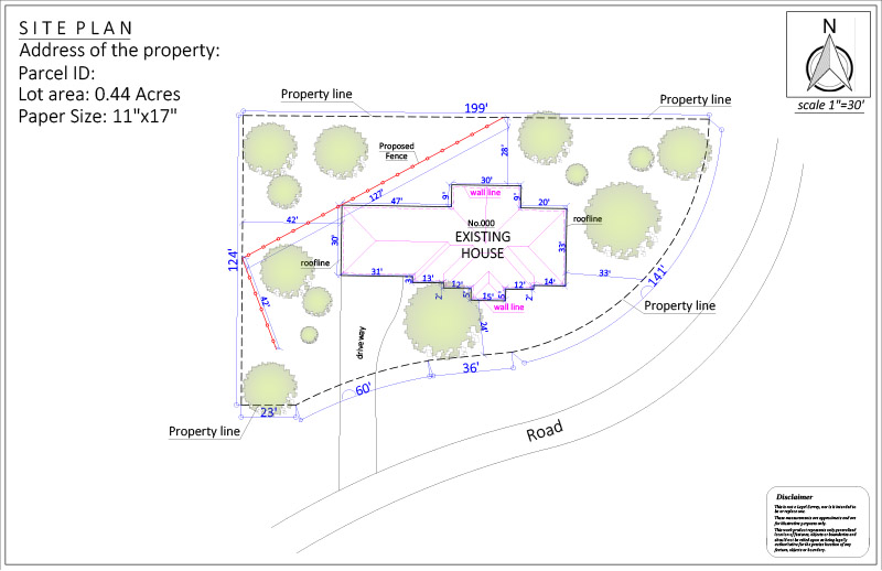 Site Plan For Fence Permit