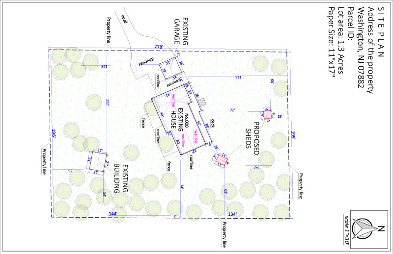 Site Plan For Shed Permit