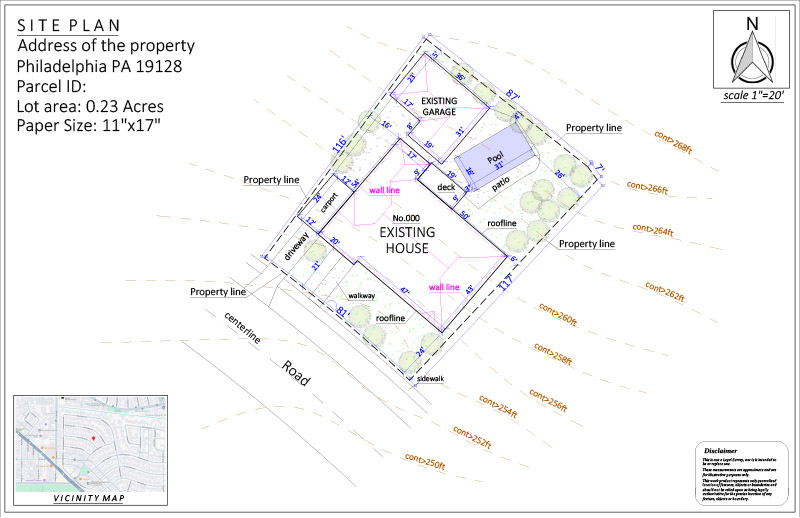 Site Plan for an HOA Permit