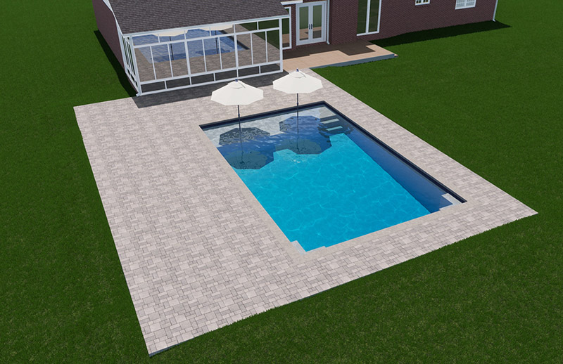 Sketch for Site plan for pool permit
