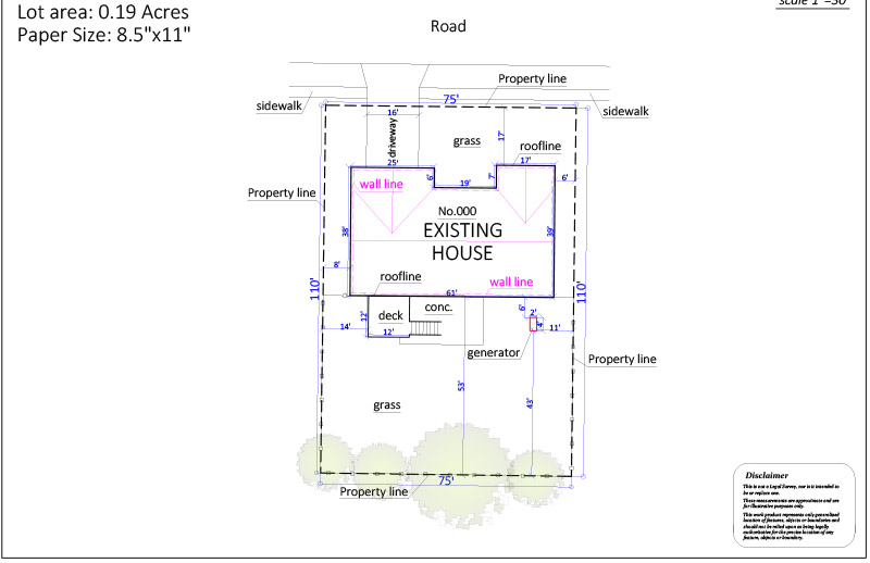 Site Plan for a Standby Generator