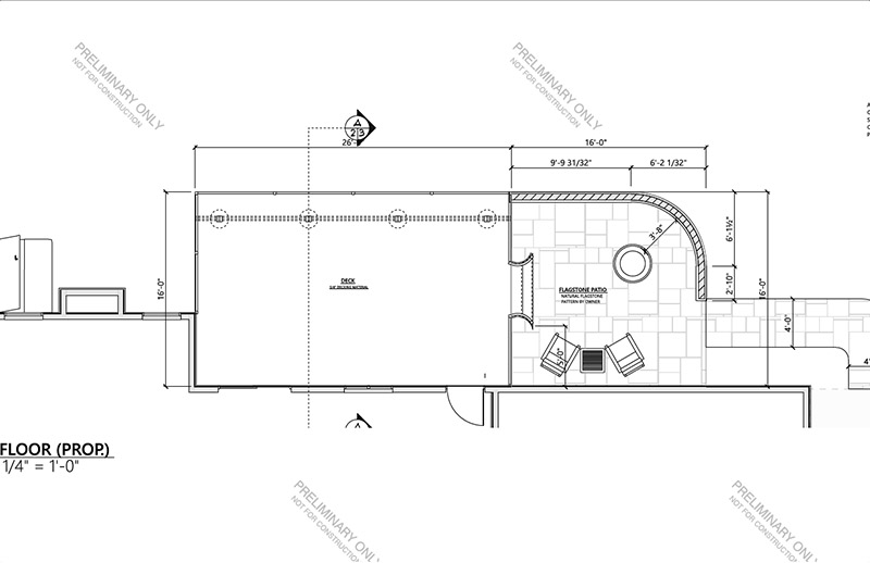 Sketch for a Deck & Patio