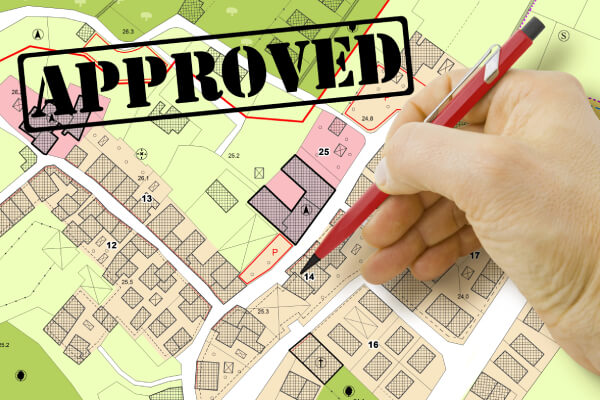 Approved subdivision plan requirements and documentation prepared for municipal review