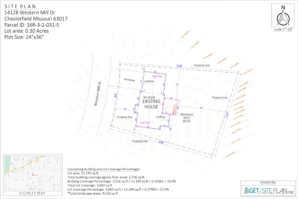 Deck plans for permits Deck plan for permit