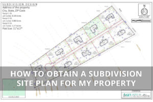 Subdivision site plan