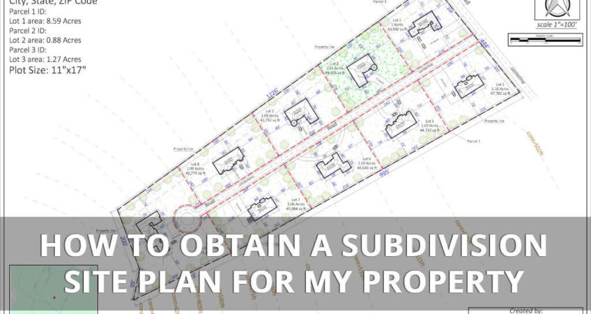 Subdivision site plan