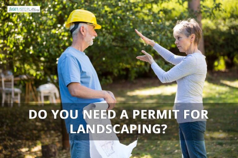 Permit for landscaping