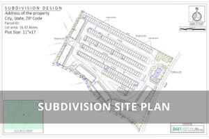 Subdivision site plan