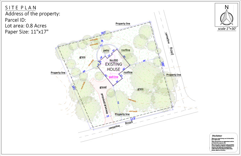 Site Plan Approved for a Driveway