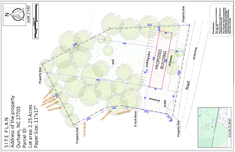 Site Plan For Garage Addition