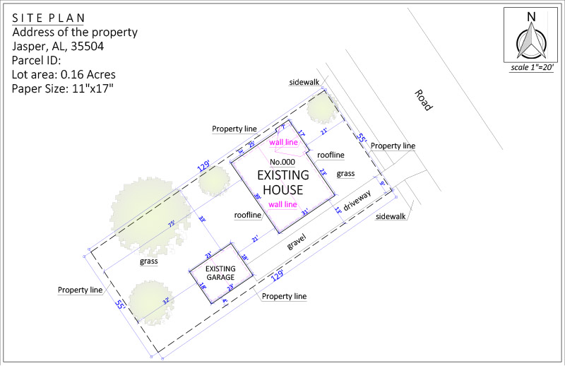 Site Plan for HOA permit