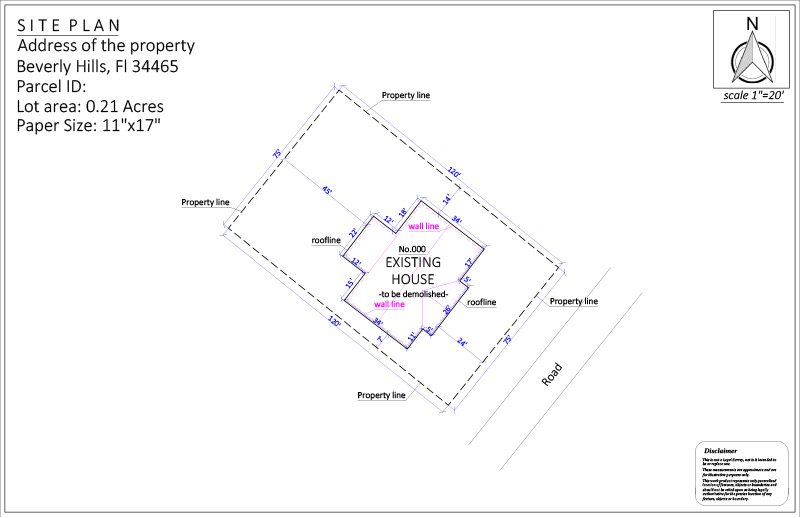 Site Plan for a Demolition Permit