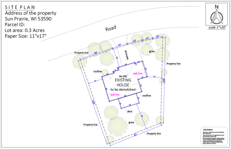 Site Plan for a Demolition Permit
