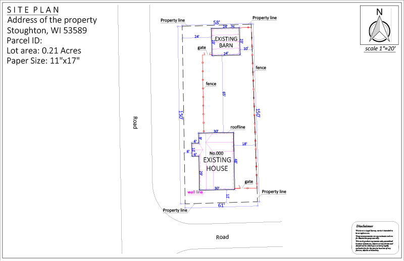 Site Plan for a New Fence