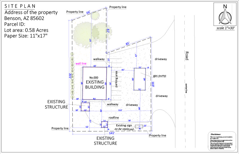 Site Plan for a Sign Permit