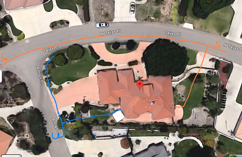 Sketch for Sewer & Water Connection