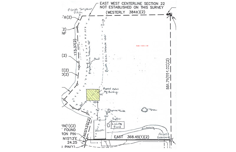 Sketch for a Steel Building Permit
