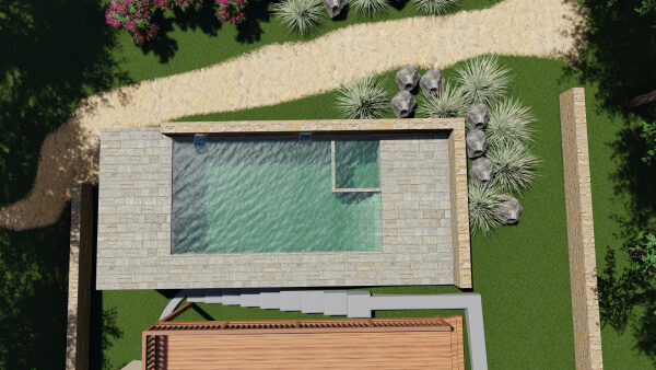 Landscape design rendering