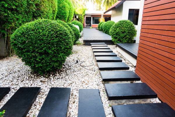 Rock Landscaping Idea rock landscaping with river stones, boulders, and drought-tolerant plants