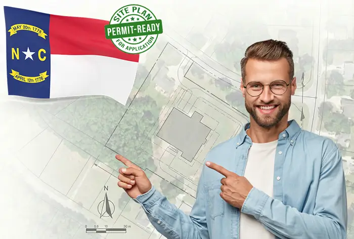 North Carolina site plans for permits and HOA - drafted online