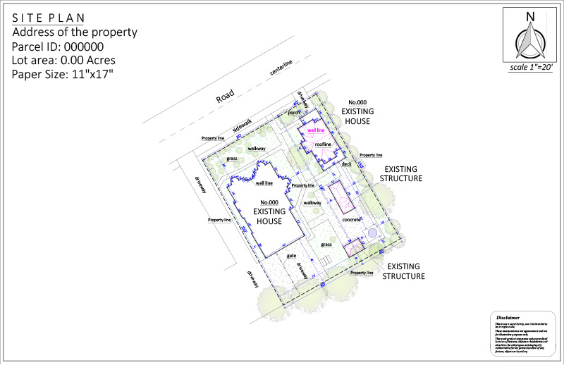 Site Plan for a Short Term Rental Permit
