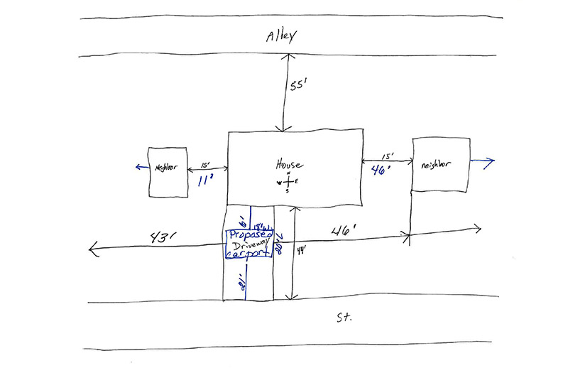 Sketch for Construction Permit